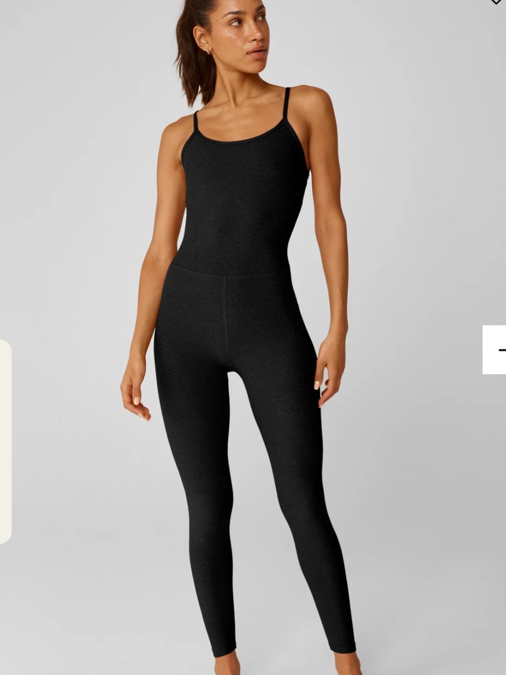 Beyond Yoga Black Slim Strappy Jumpsuit